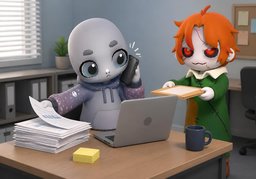 juggle ~ and ~のイラスト