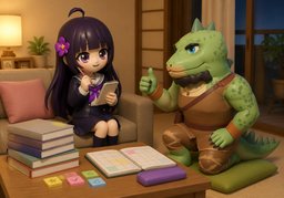 ~ start studying ~.のイラスト