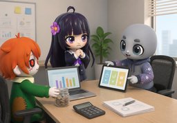 我同意，但担心〜のイラスト