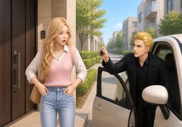 车门要关了のイラスト