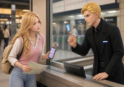 我会说一点〜のイラスト