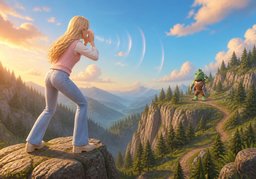 你听得到吗？のイラスト