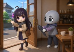 拜拜のイラスト