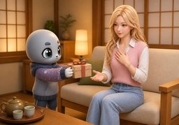 收下のイラスト
