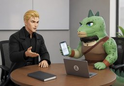 可以留个〜吗？のイラスト