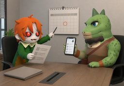 可以推迟到〜吗？のイラスト