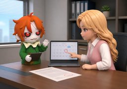 打扰了のイラスト