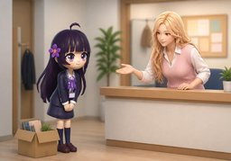 请多包涵のイラスト