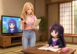 我不允许〜のイラスト