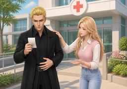 我可以陪你去〜吗？のイラスト