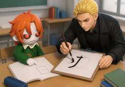 〜怎么写？のイラスト