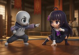 放马过来のイラスト
