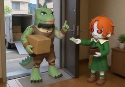 谁负责对接〜？のイラスト