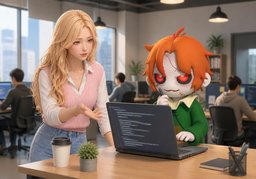 我先看看のイラスト