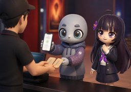 我付〜元のイラスト