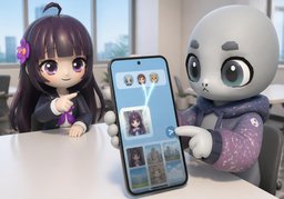 可以把〜发到〜吗？のイラスト
