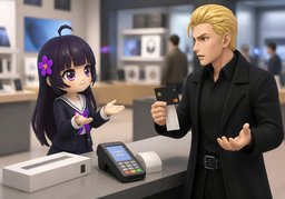 退款能退到原路吗？のイラスト