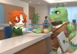 请取卡のイラスト