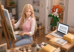 你主要做什么？のイラスト
