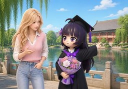 你毕业于哪所学校？のイラスト