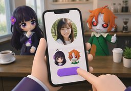 我们有共同的朋友吗？のイラスト