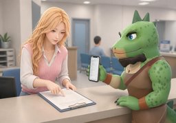 号码是〜吗？のイラスト