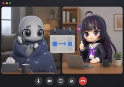 我不太舒服のイラスト