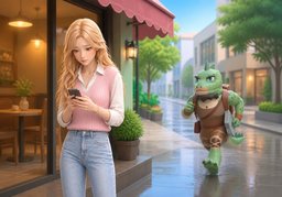 马上到のイラスト