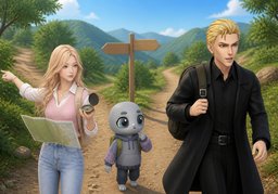 往哪个方向？のイラスト