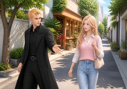 跟我来のイラスト