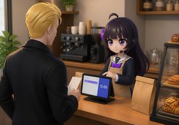 把取餐时间改到〜のイラスト
