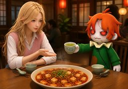 配什么饮料比较好？のイラスト