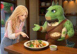 〜可以做成素食吗？のイラスト