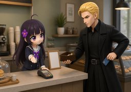 我没带现金のイラスト
