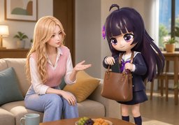 要不要请〜？のイラスト