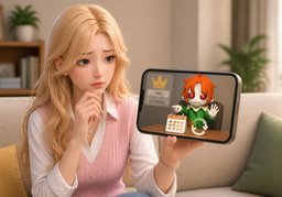 这不会额外收费吧？のイラスト