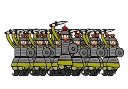 进攻のイラスト