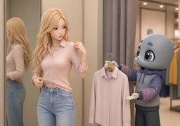 能试试别的〜吗？のイラスト
