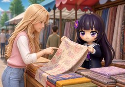 可以拿〜给我看看吗？のイラスト