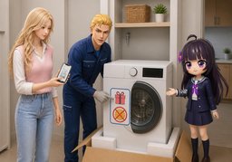 安装服务要钱吗？のイラスト