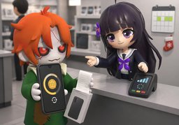 退款〜到账？のイラスト