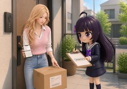 送货前请联系我のイラスト