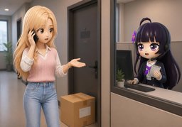 包裹送错地址了のイラスト