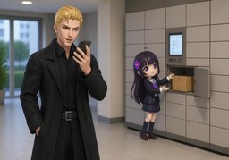 包裹已放入快递柜のイラスト