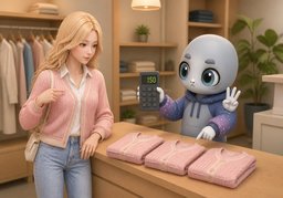最低能到多少？のイラスト