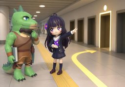 哪个出口？のイラスト