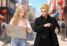 我们看下地图吧のイラスト