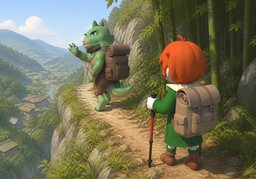 第一段你先走〜，第二段再走〜のイラスト