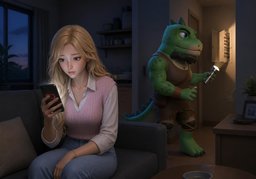 停电了のイラスト