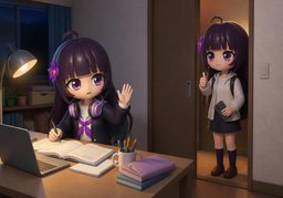 晚上请不要打扰のイラスト